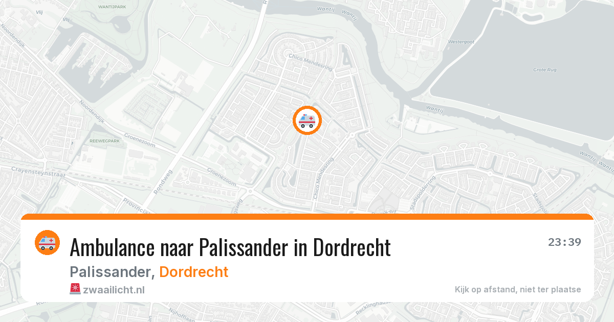 Ambulance naar Palissander in Dordrecht — 28 jan 2026