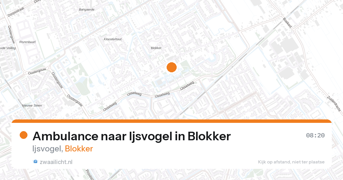 Ambulance naar Ijsvogel in Blokker — 6 mei 2026