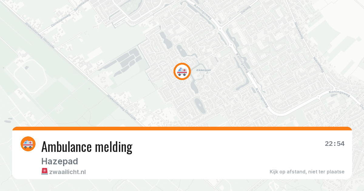 Ambulance melding — 30 jul 2026