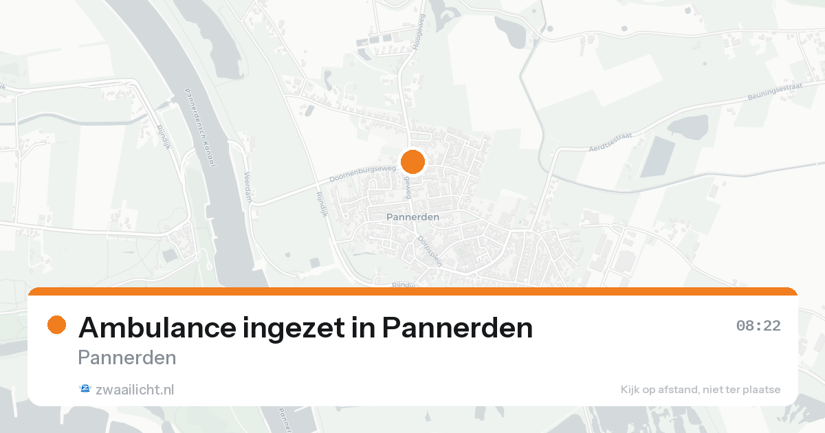 Ambulance ingezet in Pannerden — 8 feb 2026