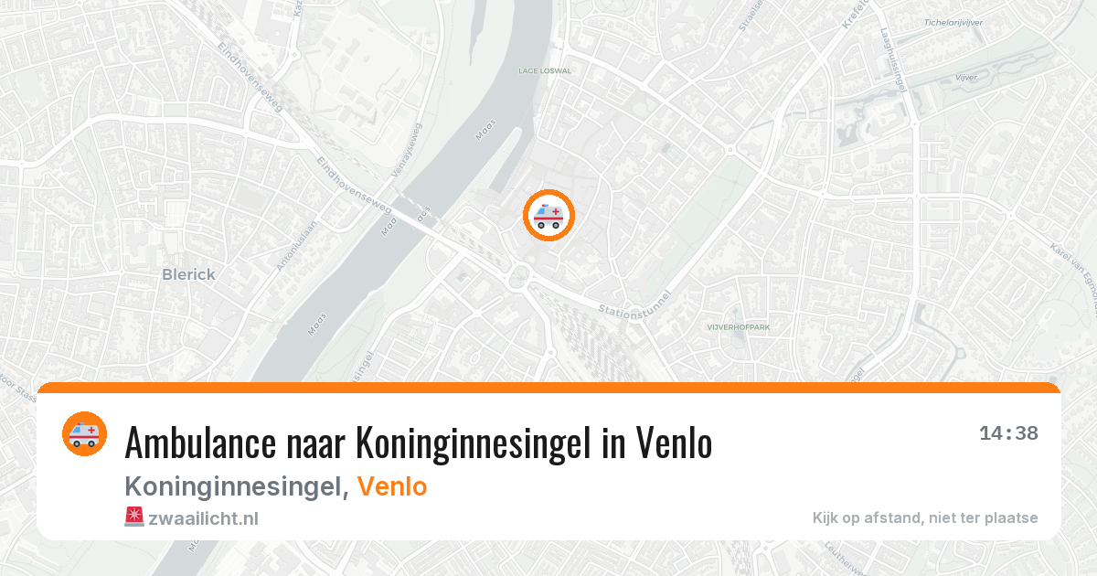 Ambulance naar Koninginnesingel in Venlo — 8 aug 2026
