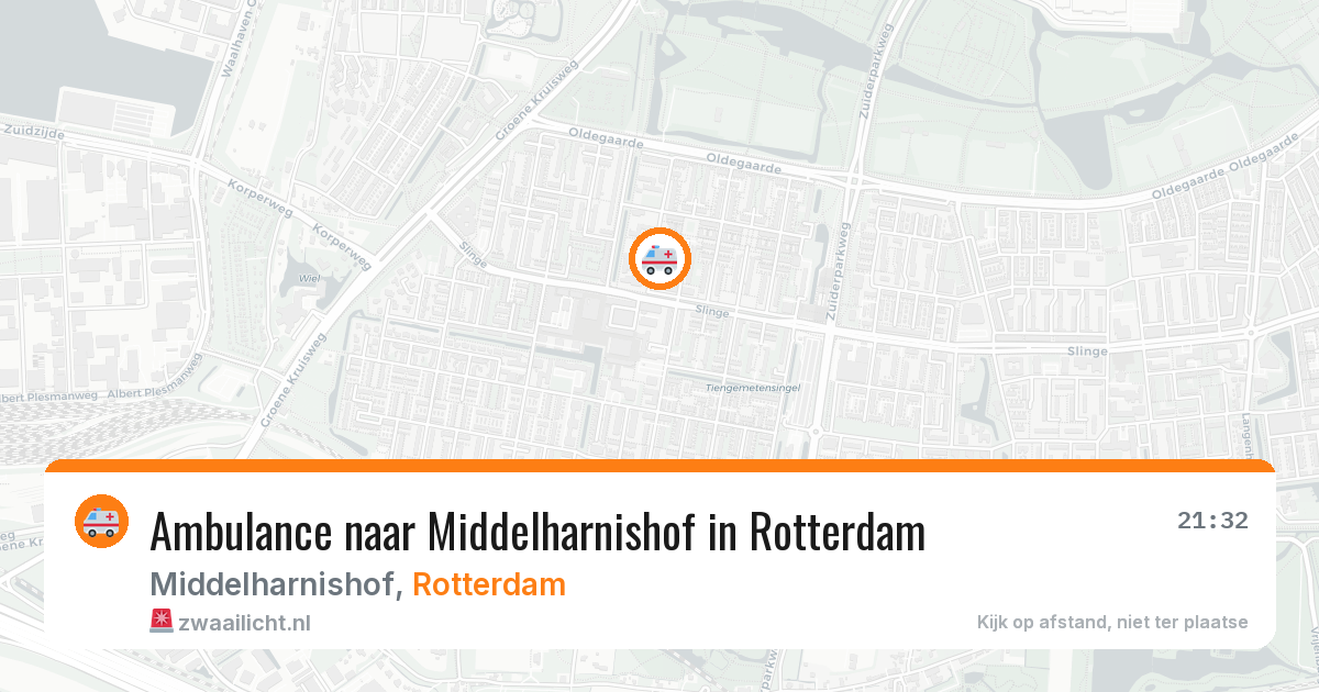 Ambulance naar Middelharnishof in Rotterdam — 19 mei 2026
