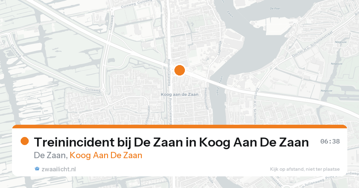 Treinincident bij De Zaan in Koog Aan De Zaan — 31 mei 2026