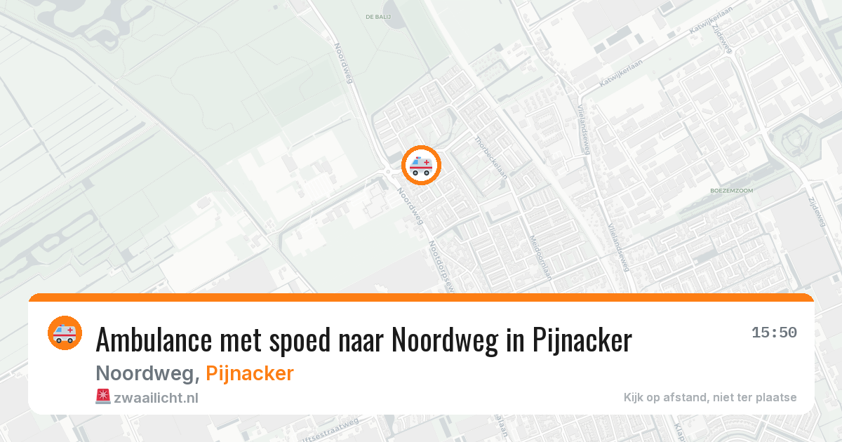 Ambulance met spoed naar Noordweg in Pijnacker — 19 jun 2026