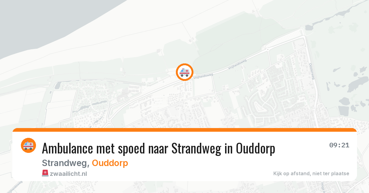 Ambulance met spoed naar Strandweg in Ouddorp — 14 feb 2026