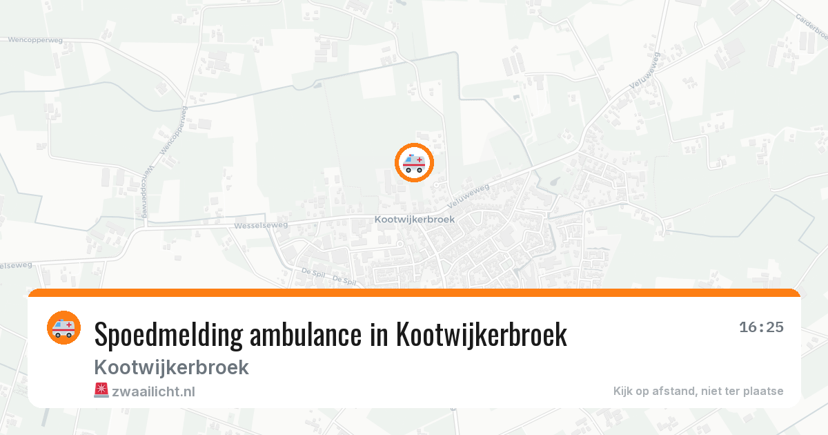 Spoedmelding ambulance in Kootwijkerbroek — 5 jun 2026