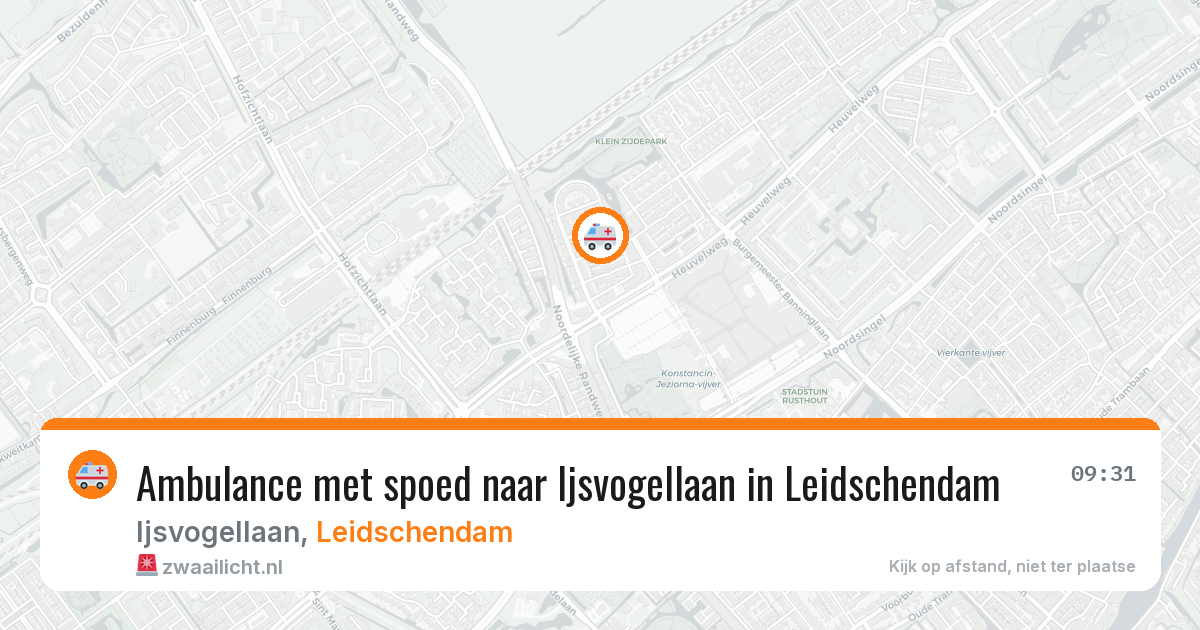 Ambulance met spoed naar Ijsvogellaan in Leidschendam — 30 jan 2026