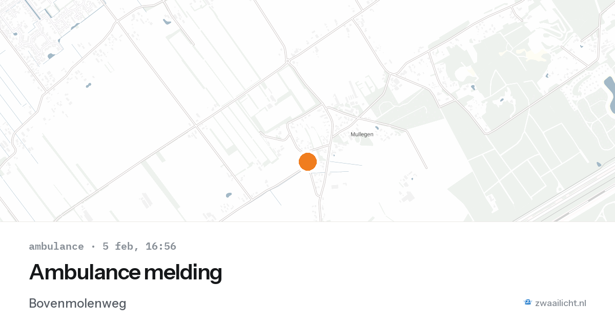 Ambulance melding — 5 feb 2026