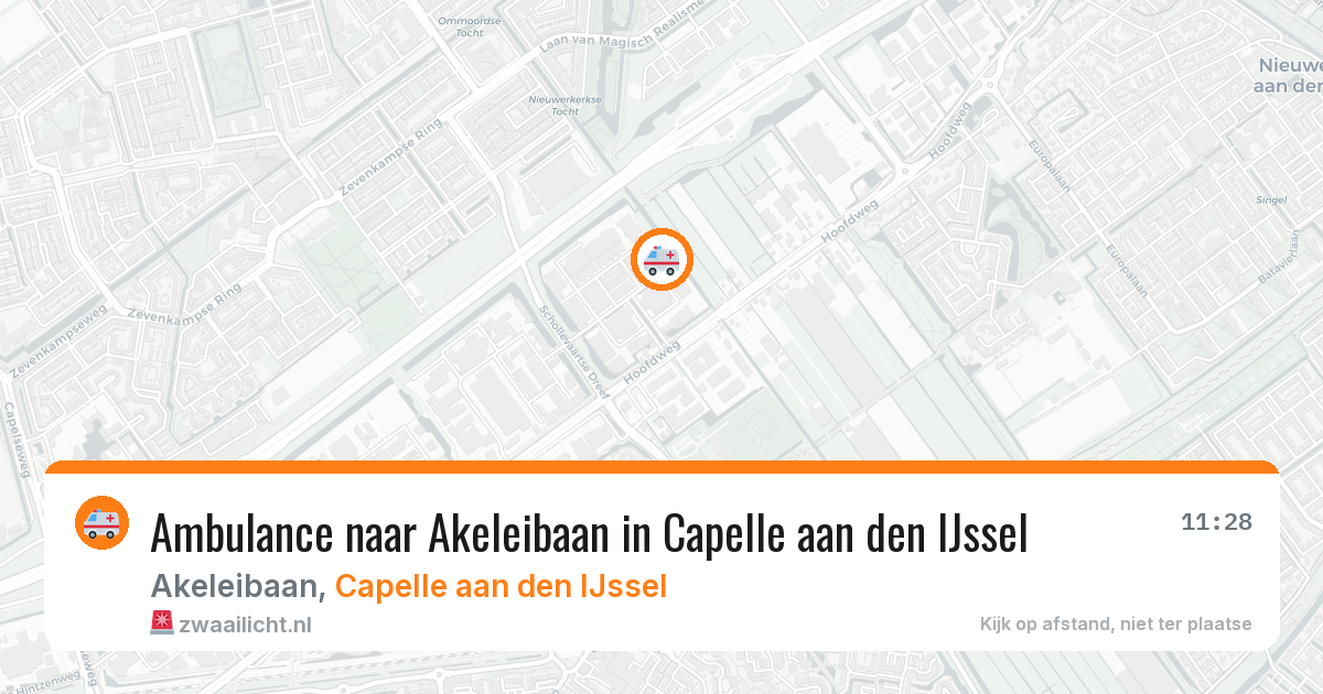 Ambulance naar Akeleibaan in Capelle aan den IJssel — 2 jul 2026
