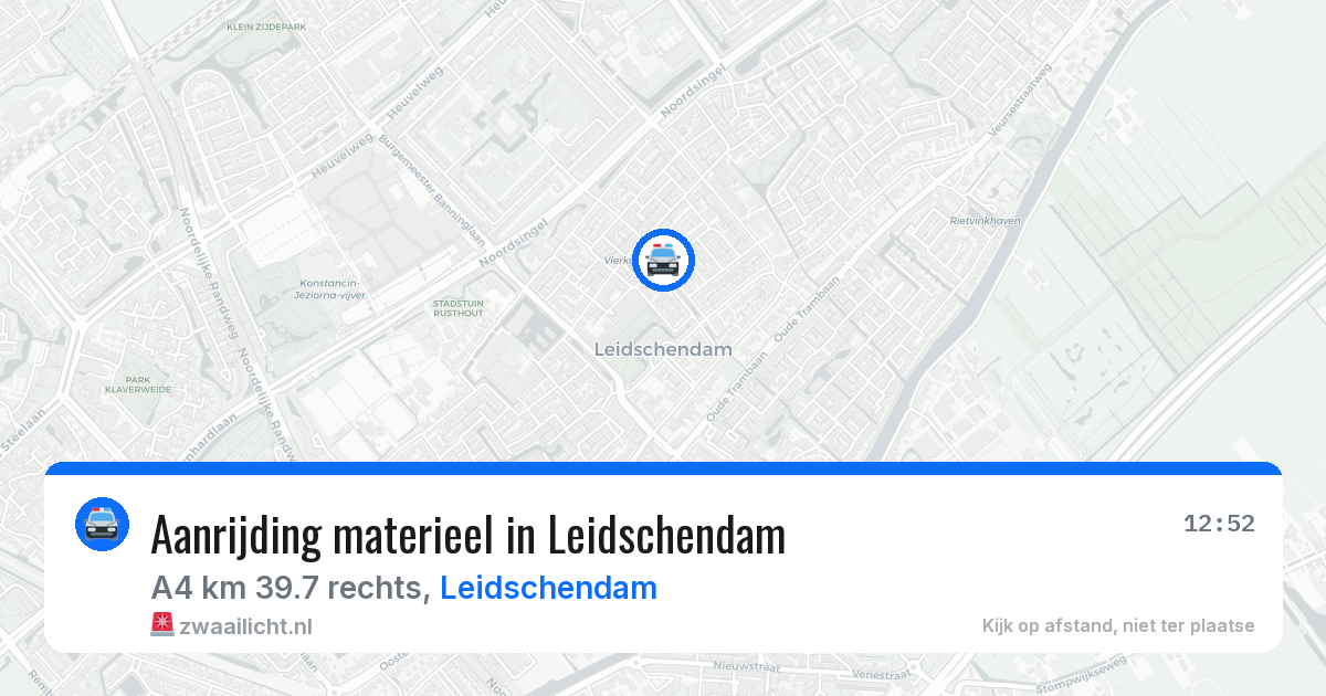 Aanrijding materieel in Leidschendam — 10 jul 2026