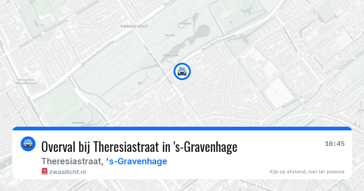 Overval bij Theresiastraat in 's-Gravenhage — 22 apr 2026