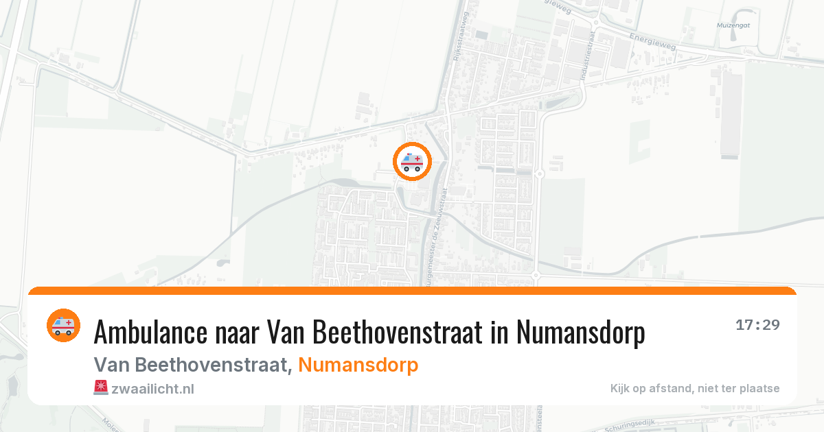 Ambulance naar Van Beethovenstraat in Numansdorp — 29 jan 2026