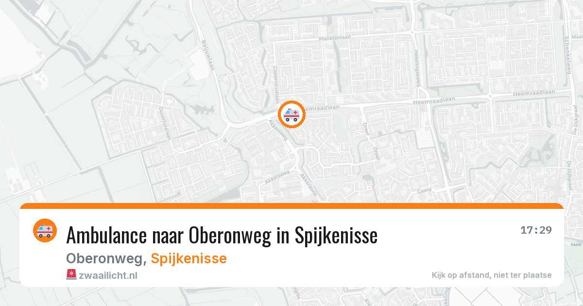 Ambulance naar Oberonweg in Spijkenisse — 26 mei 2026