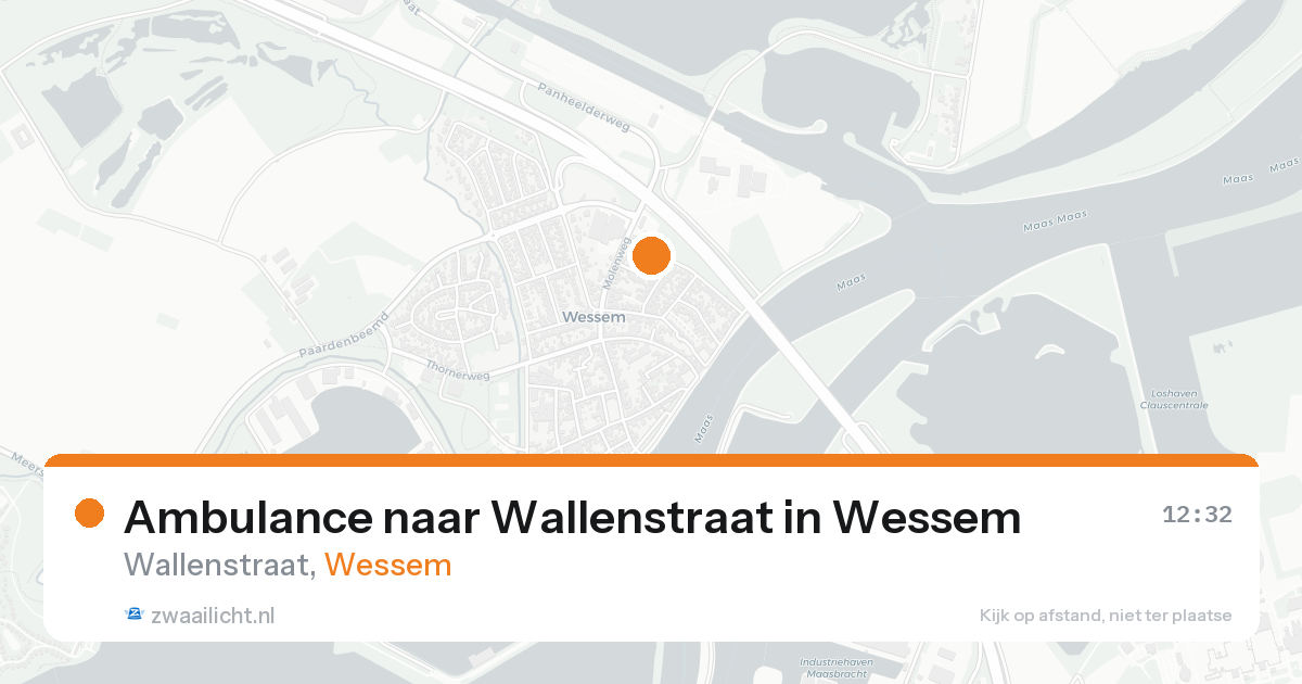 Ambulance naar Wallenstraat in Wessem — 3 aug 2026