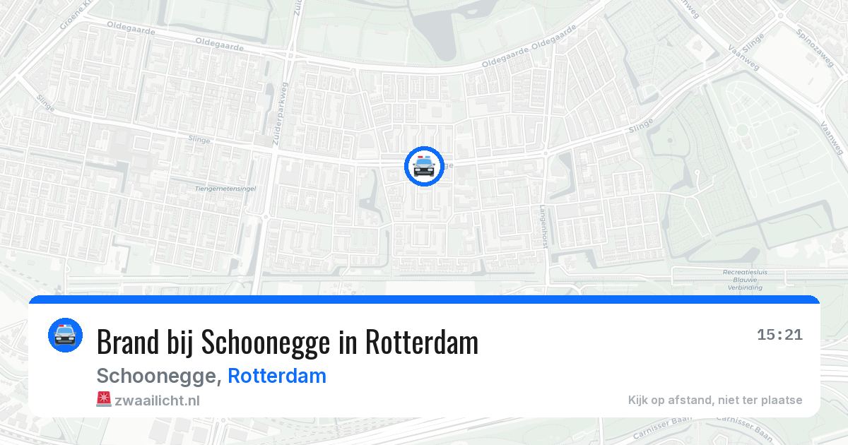 Brand bij Schoonegge in Rotterdam — 25 apr 2026