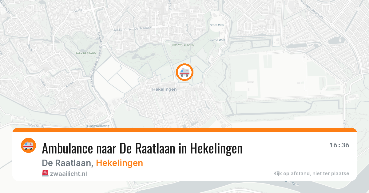 Ambulance naar De Raatlaan in Hekelingen — 5 jul 2026