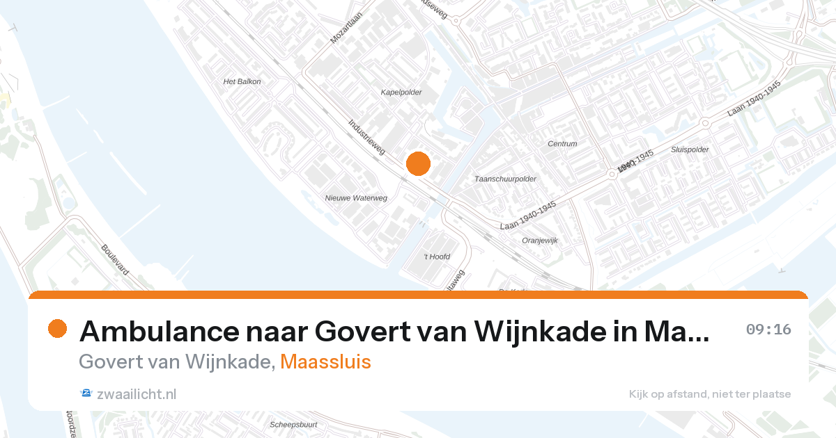 Ambulance naar Govert van Wijnkade in Maassluis — 28 aug 2026