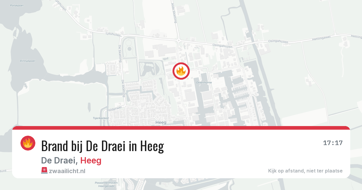 Brand bij De Draei in Heeg — 26 feb 2026