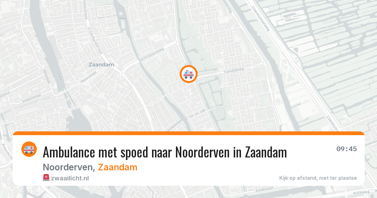 Ambulance met spoed naar Noorderven in Zaandam — 24 jun 2026