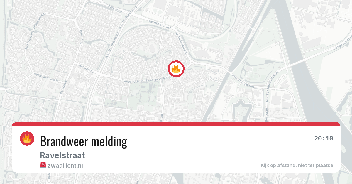 Brandweer melding — 20 jun 2026