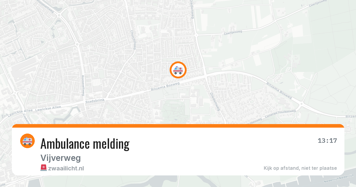 Ambulance melding — 24 mrt 2026
