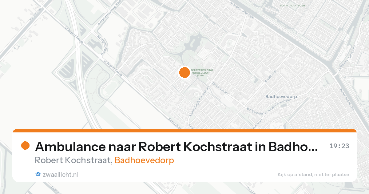 Ambulance naar Robert Kochstraat in Badhoevedorp — 1 jun 2026