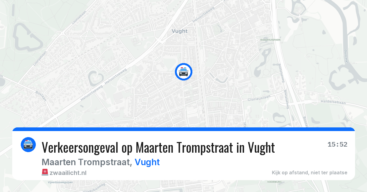 Verkeersongeval op Maarten Trompstraat in Vught — 24 jul 2026