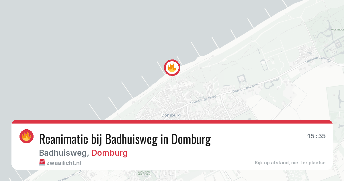 Reanimatie bij Badhuisweg in Domburg — 23 apr 2026