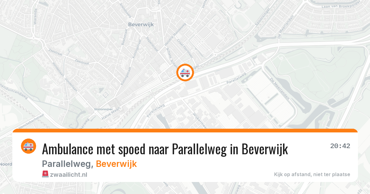 Ambulance met spoed naar Parallelweg in Beverwijk — 31 mrt 2026