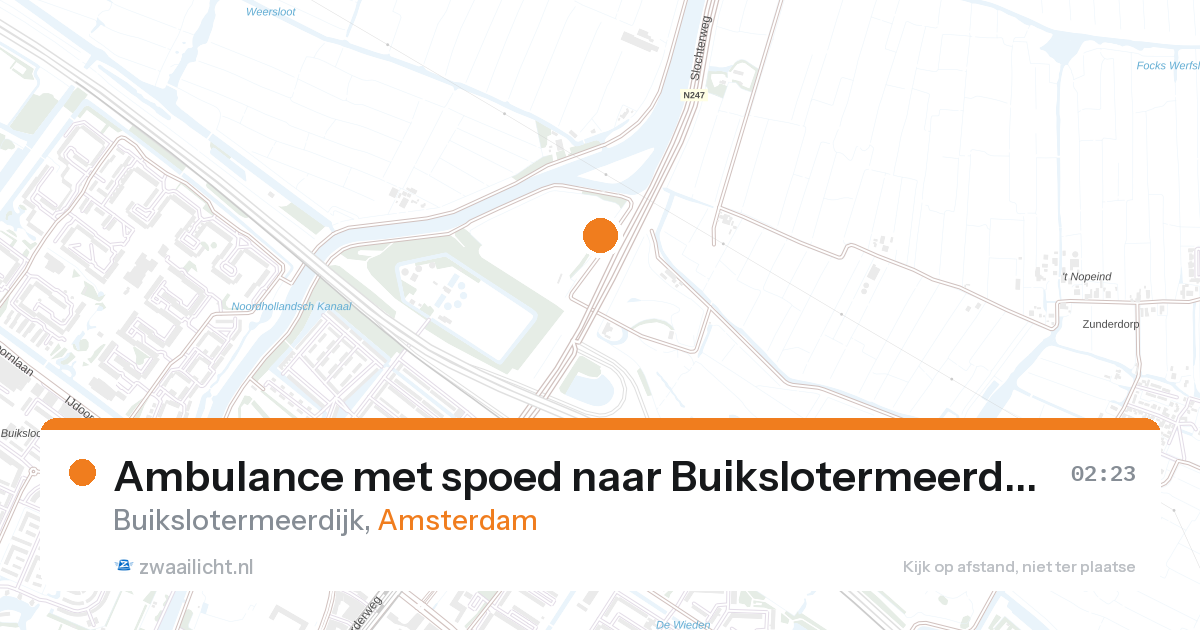 Ambulance met spoed naar Buikslotermeerdijk in Amsterdam — 28 aug 2026