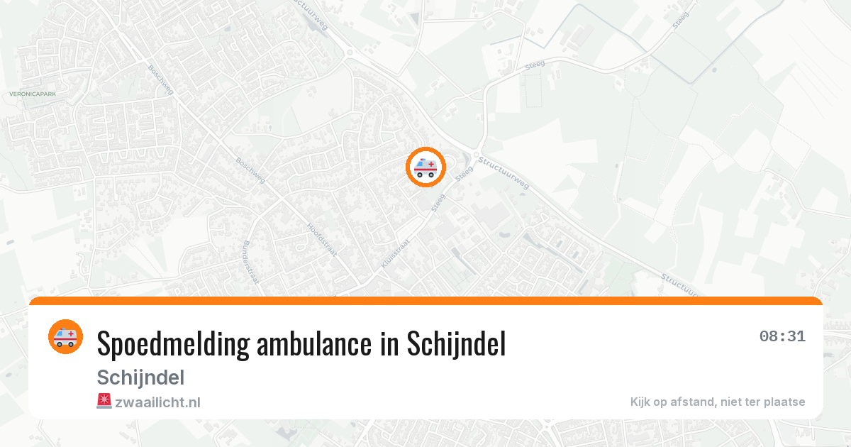 Spoedmelding ambulance in Schijndel — 13 aug 2026