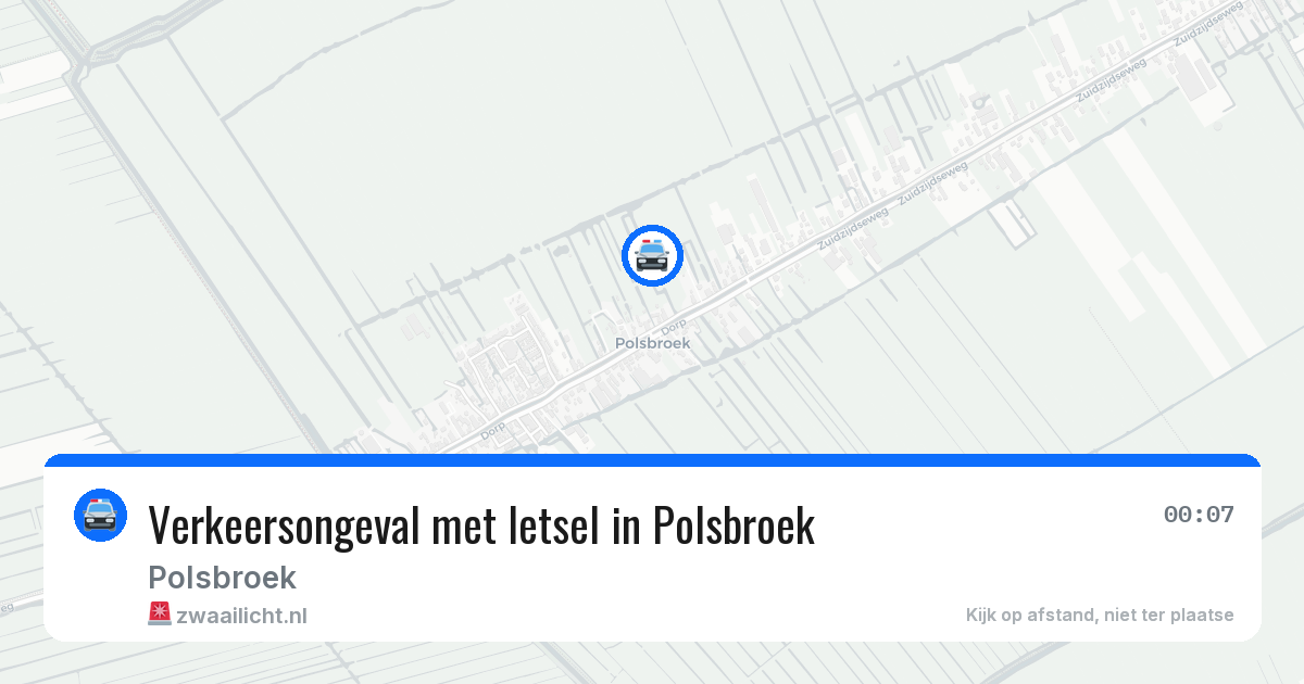 Verkeersongeval met letsel in Polsbroek — 23 mei 2026