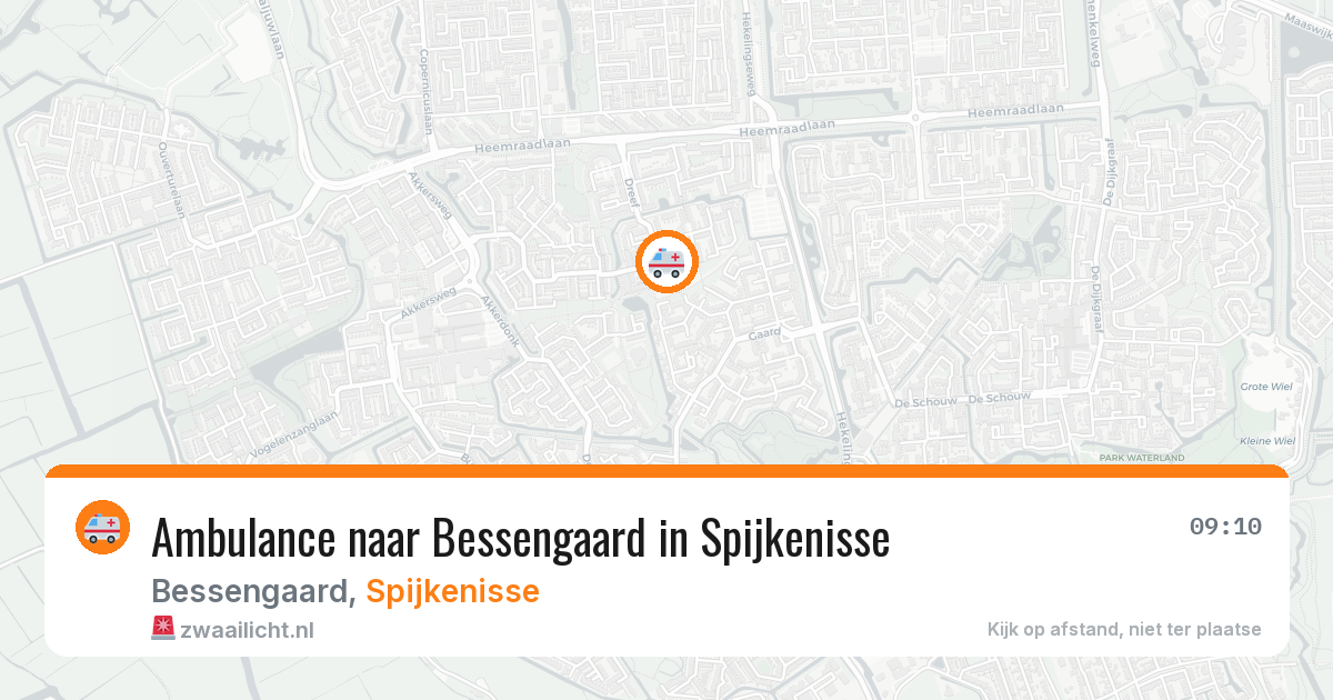 Ambulance naar Bessengaard in Spijkenisse — 26 jun 2026