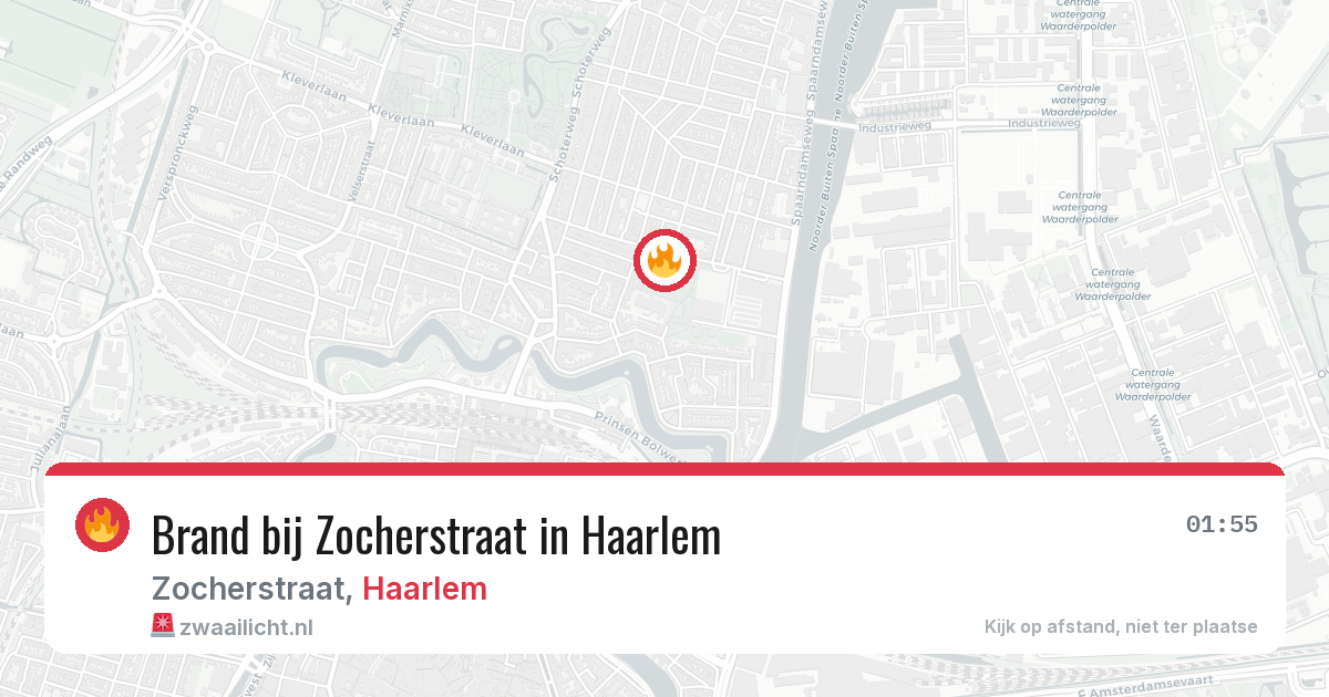 Brand bij Zocherstraat in Haarlem — 15 jun 2026