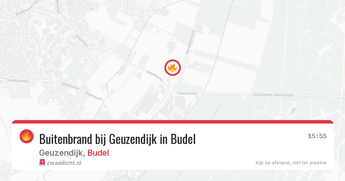 Buitenbrand bij Geuzendijk in Budel — 6 mei 2026
