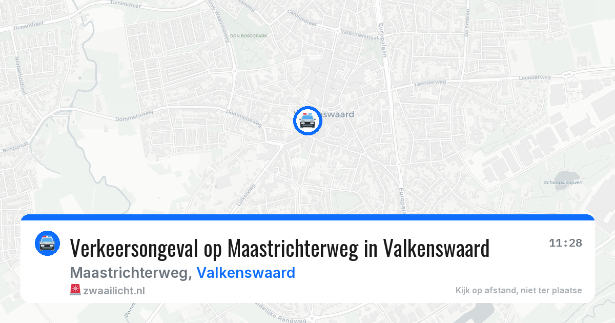 Verkeersongeval op Maastrichterweg in Valkenswaard — 9 mei 2026