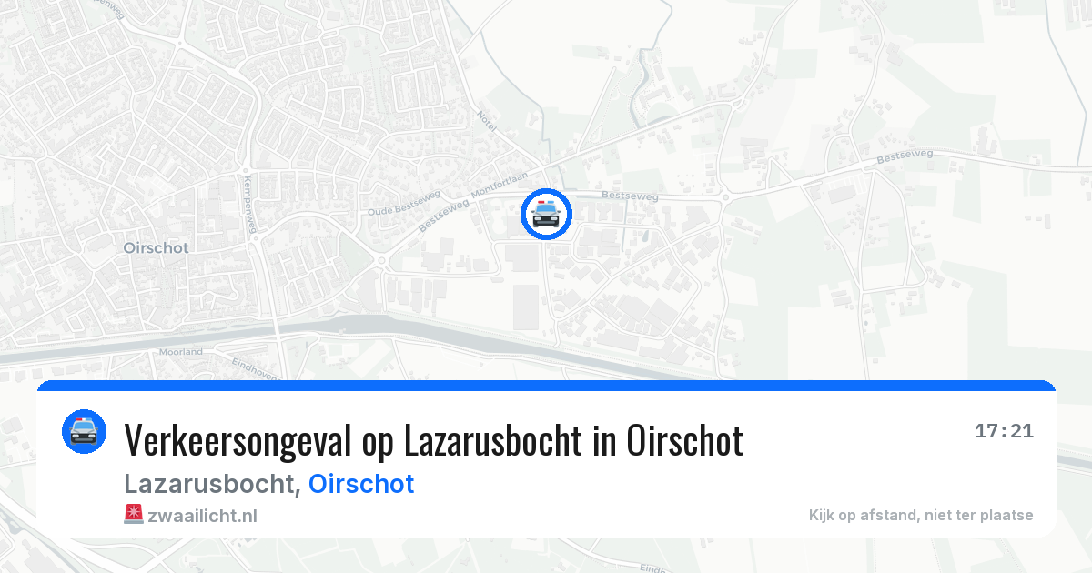Verkeersongeval op Lazarusbocht in Oirschot — 25 apr 2026