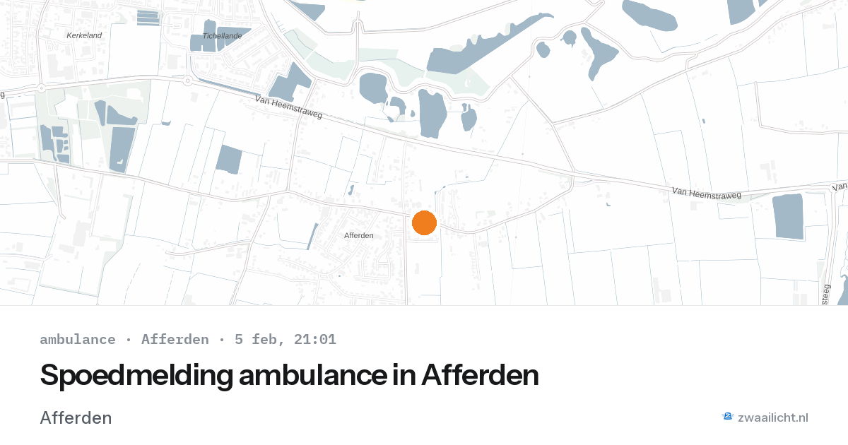 Spoedmelding ambulance in Afferden — 5 feb 2026