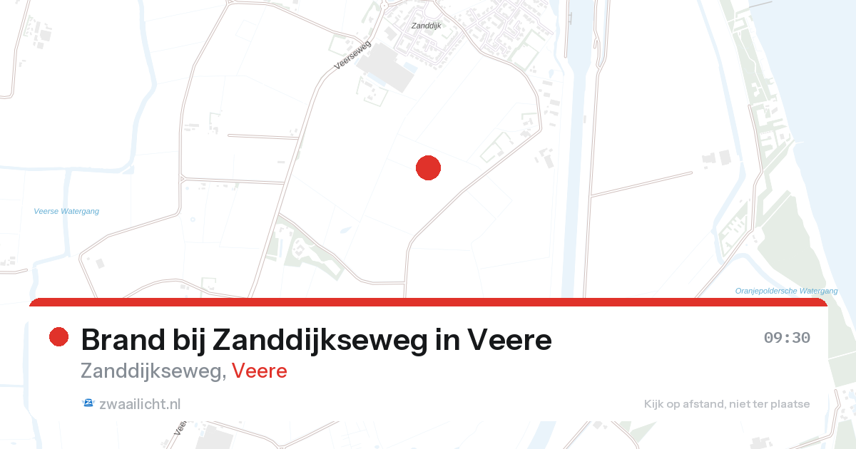 Brand bij Zanddijkseweg in Veere — 28 aug 2026