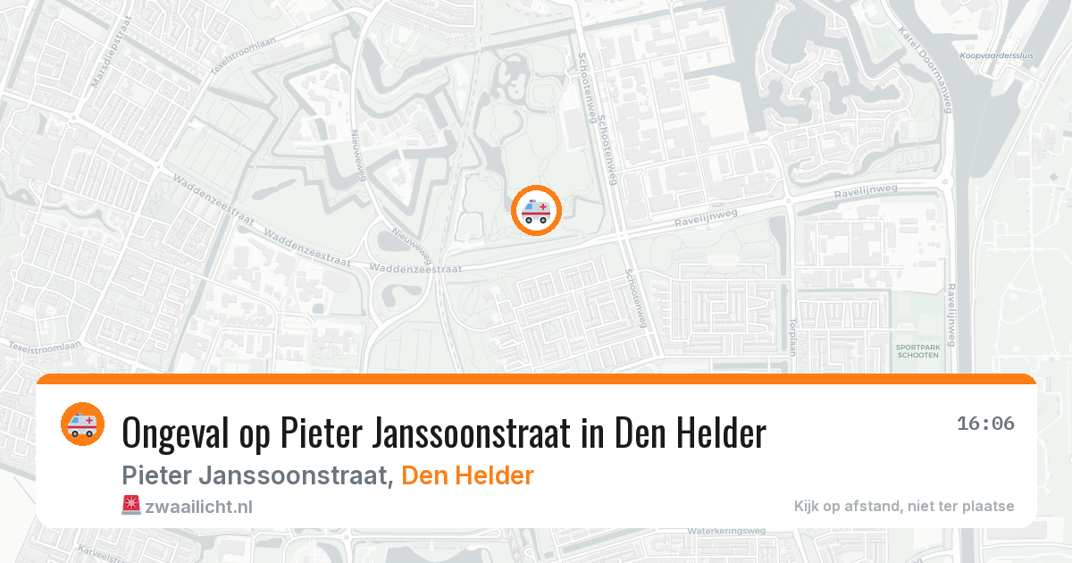 Ongeval op Pieter Janssoonstraat in Den Helder — 28 mei 2026