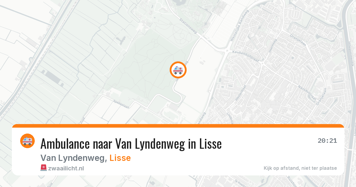 Ambulance naar Van Lyndenweg in Lisse — 18 mei 2026