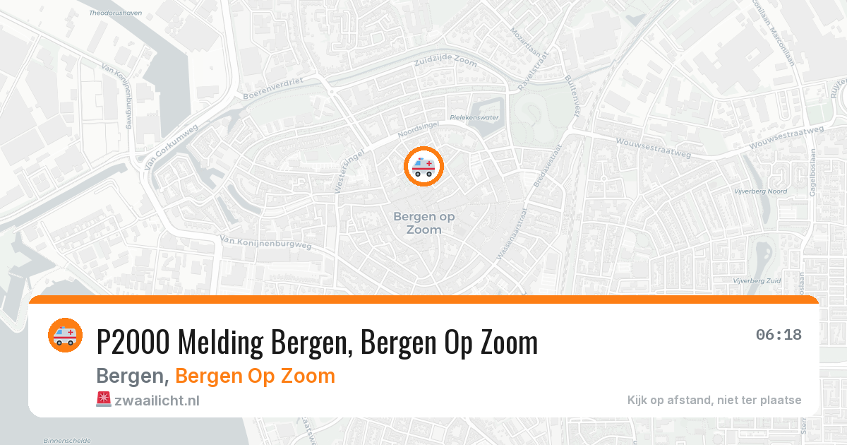 P2000 Melding Bergen, Bergen Op Zoom — 24 jun 2026
