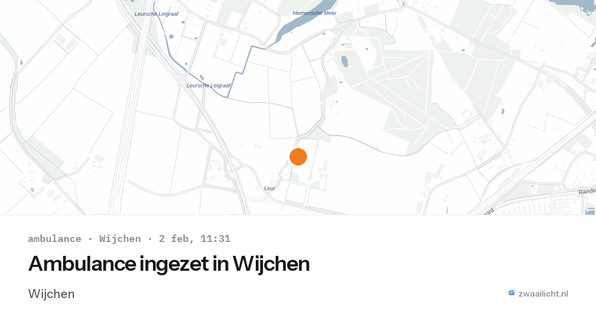 Ambulance ingezet in Wijchen — 2 feb 2026