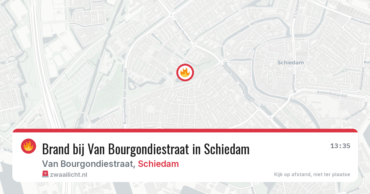 Brand bij Van Bourgondiestraat in Schiedam — 7 mei 2026