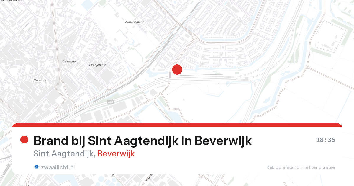 Brand bij Sint Aagtendijk in Beverwijk — 28 aug 2026
