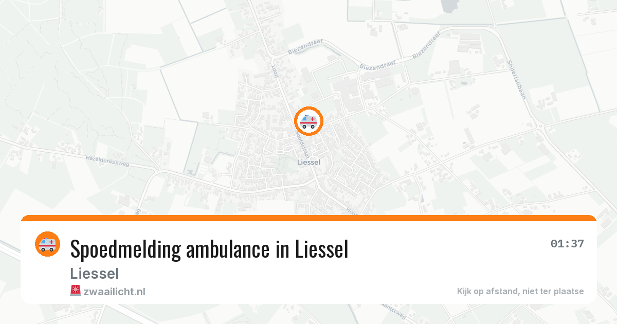 Spoedmelding ambulance in Liessel — 3 jul 2026