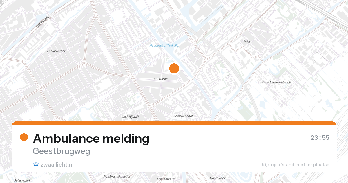 Ambulance melding — 31 jan 2026