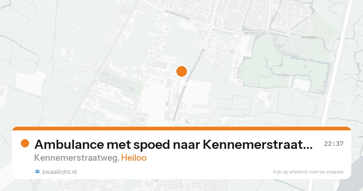 Ambulance met spoed naar Kennemerstraatweg in Heiloo — 3 jun 2026