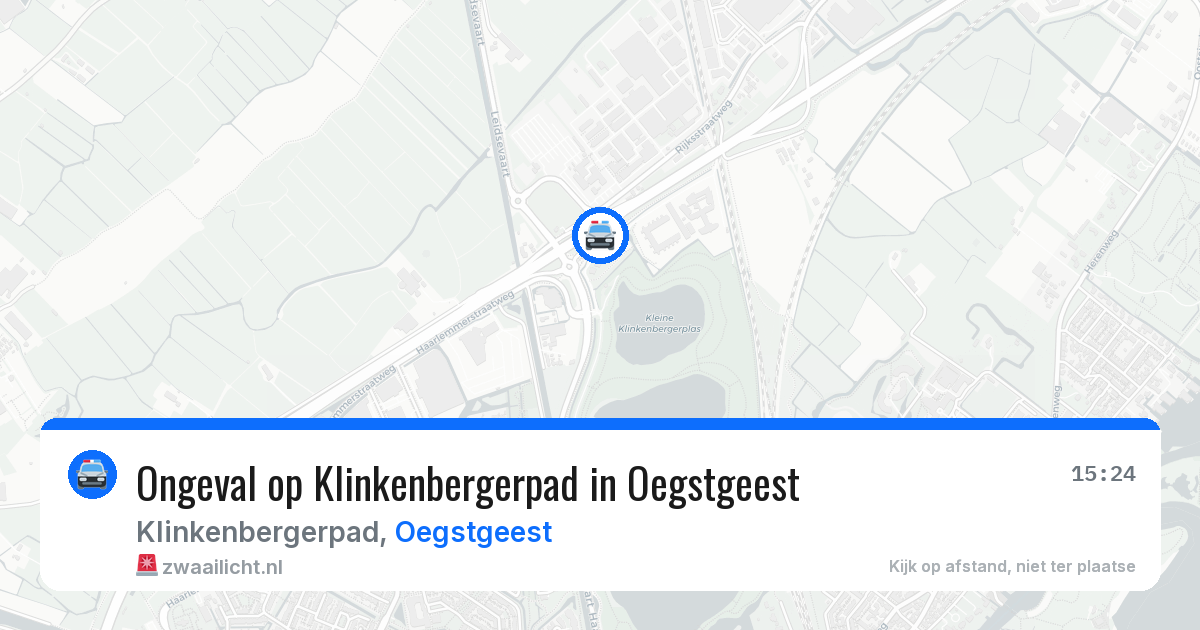 Ongeval op Klinkenbergerpad in Oegstgeest — 17 jun 2026