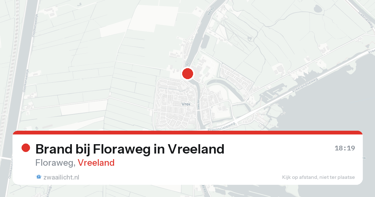 Brand bij Floraweg in Vreeland — 12 aug 2026